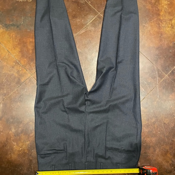 Oxxford Clothes Navy with White Chalk stripe Rare Edition - Picture 3 of 11